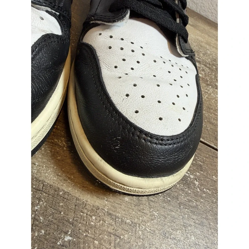 Nike Air Jordan 1 Retro High OG Black Gym Shoes Red/White Sail Size 13 Sneakers